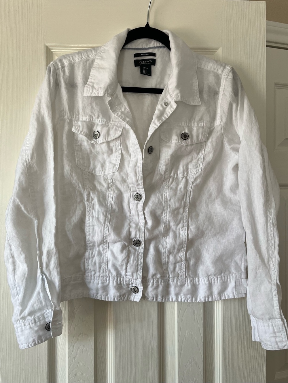 Jones & Co Lightweight Linen Jacket. Women’s Size Large